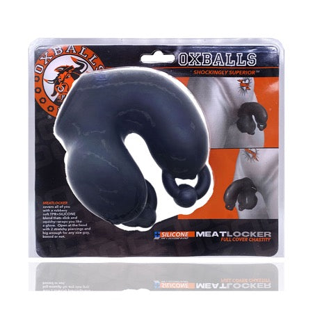 Oxballs Meatlocker Chastity Black Ice-0